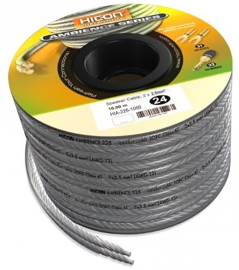 

Hicon Kabel Przewód Głośnikowy Hiend Srebro 2,5mm