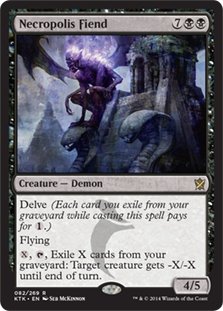 Mtg Necropolis Fiend (Rare)