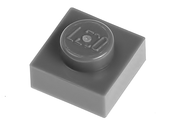

Lego Płytka zwykła 1x1 3024 szara ciemna 2 szt.