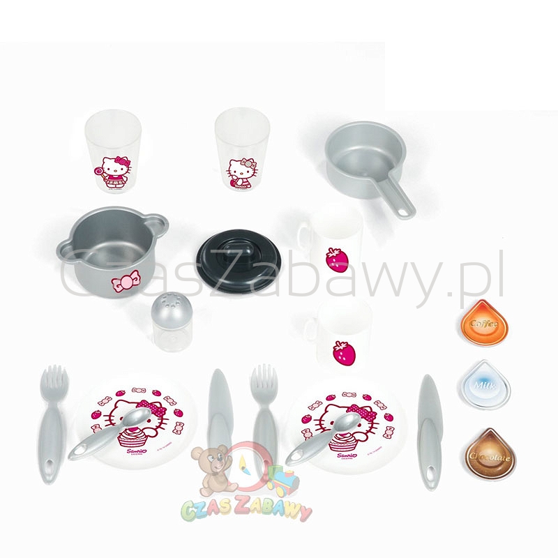 SMOBY STYLOWA KUCHNIA HELLO KITTY 24087+19 element Marka Smoby