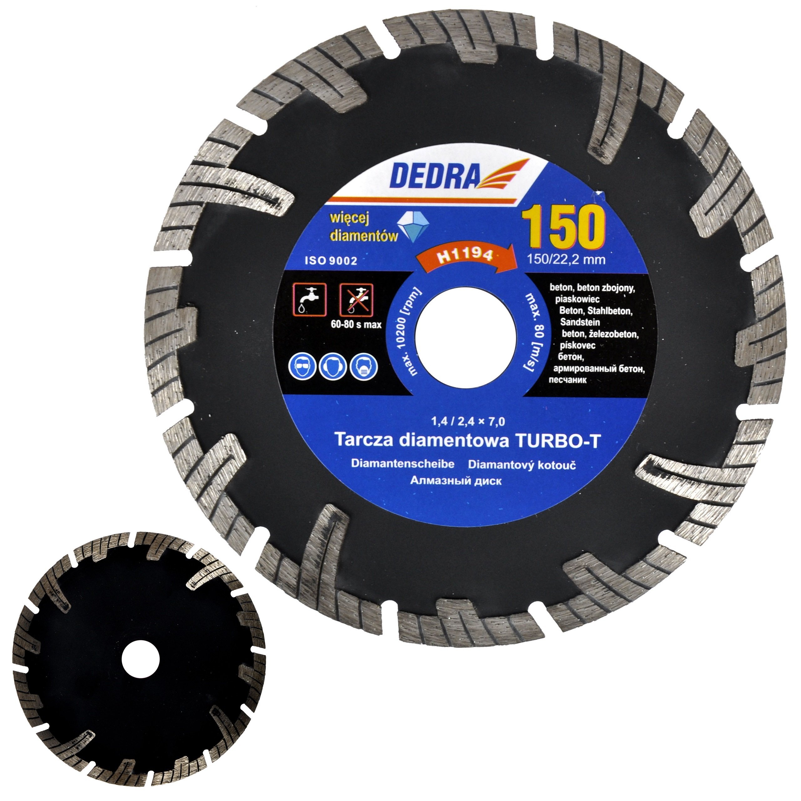 

Piła Tarczowa Tarcza Diamentowa 150mm 22,2 Betonu