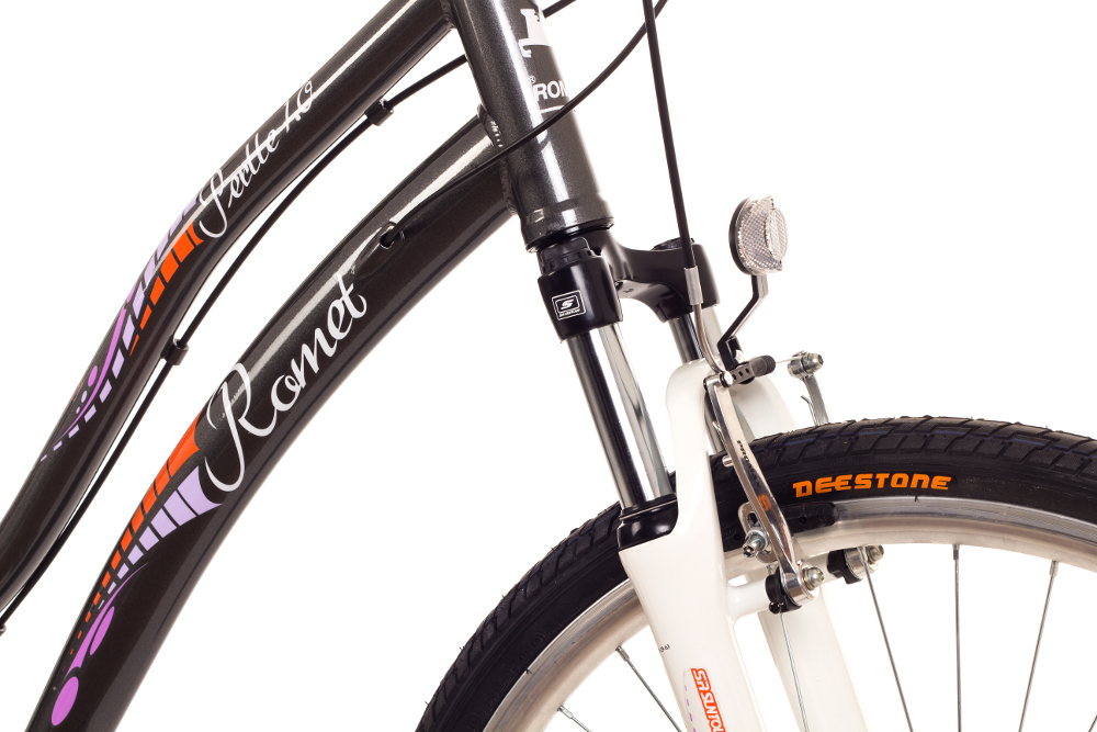 Rower ROMET PERLLE 1.0 CZARNY/GRAFIT 16 MIEJSKI Marka Romet