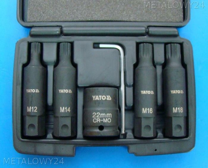 HIT Zestaw Bity Udarowe SPLINE 3 4 YATO 1157 EAN 5906083911576