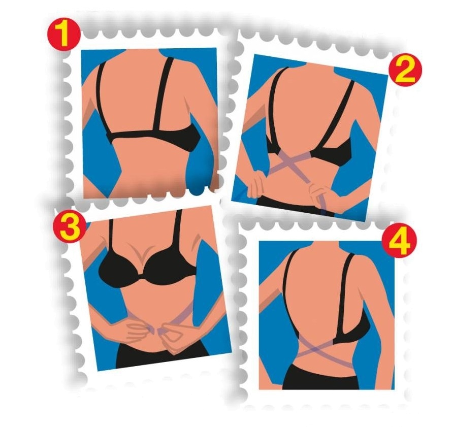 PASEK OBNIŻAJĄCY ZAPIĘCIE STANIK GOŁE PLECY BIAŁY STANIKA DAMSKI NAPKI Linia regular