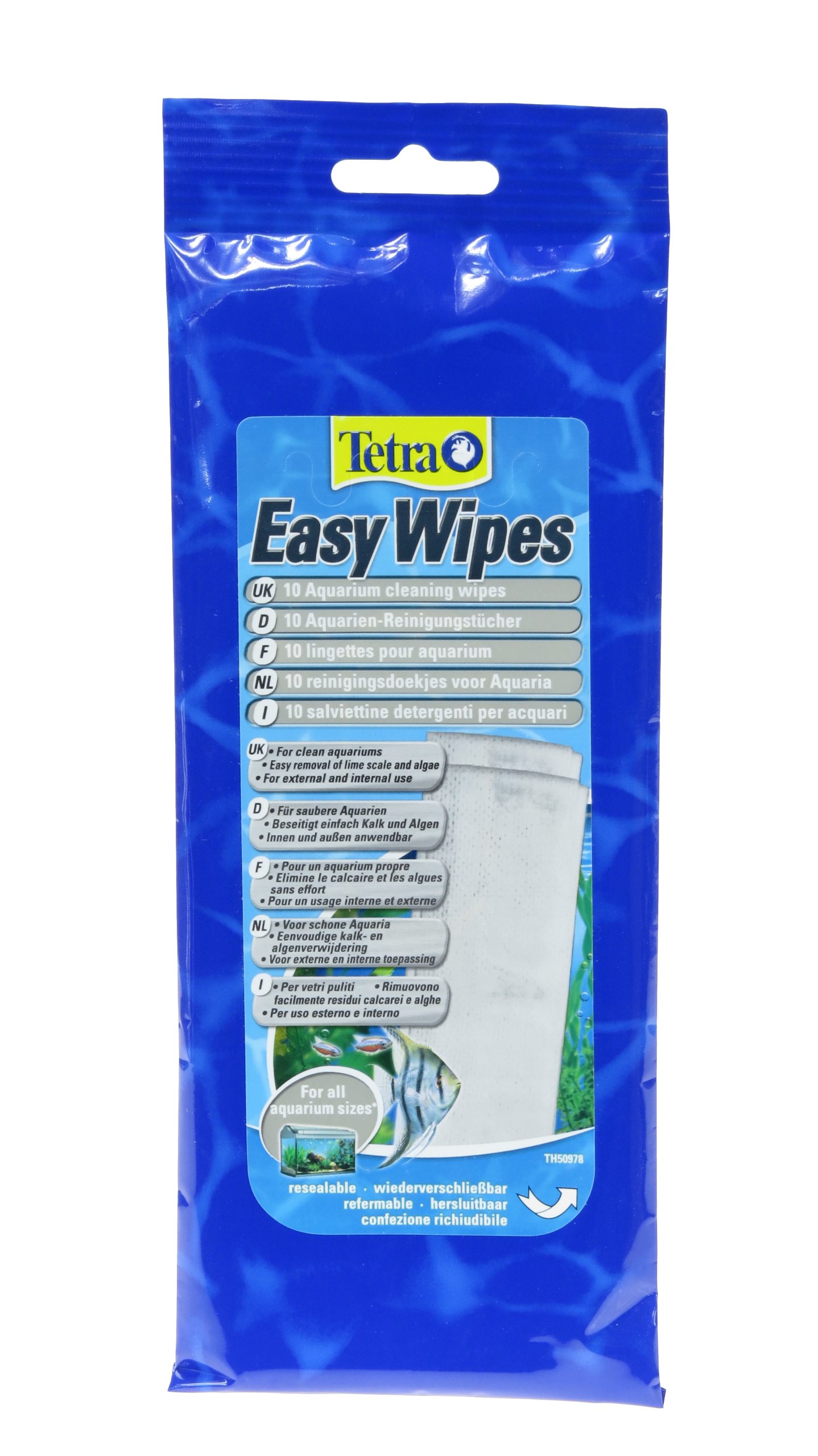 

Tetra Easy Wipes 10 szt Chusteczki Do Czyszczenia