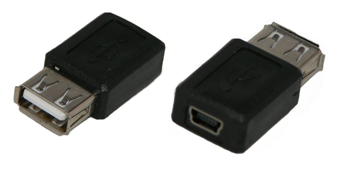 

Adapter Przejściówka Usb żeński Mini Usb żeński