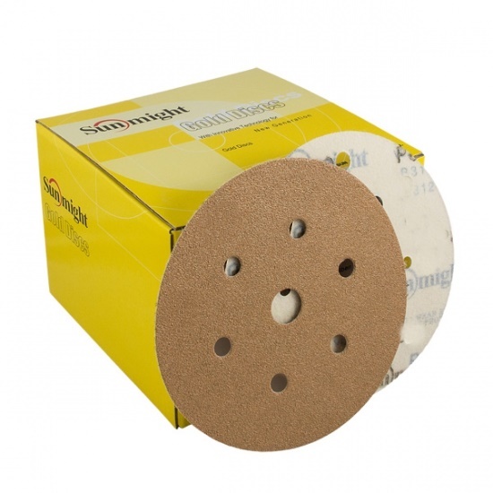 

Sunmight Gold Papier ścierny Krążek 150mm P80 7otw