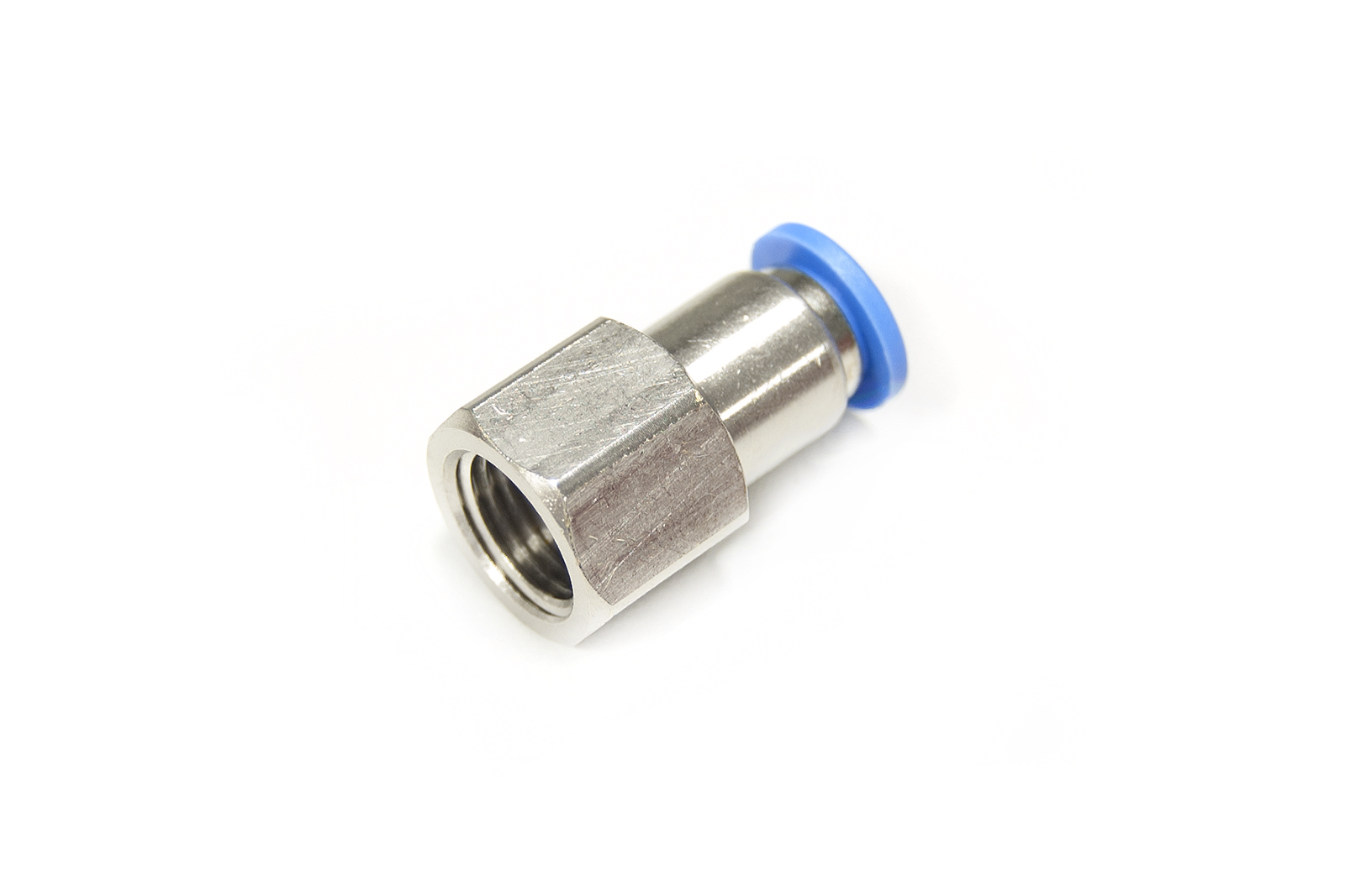 

Złączka wtykowa prosta 6 mm 1/8" Gw nikiel