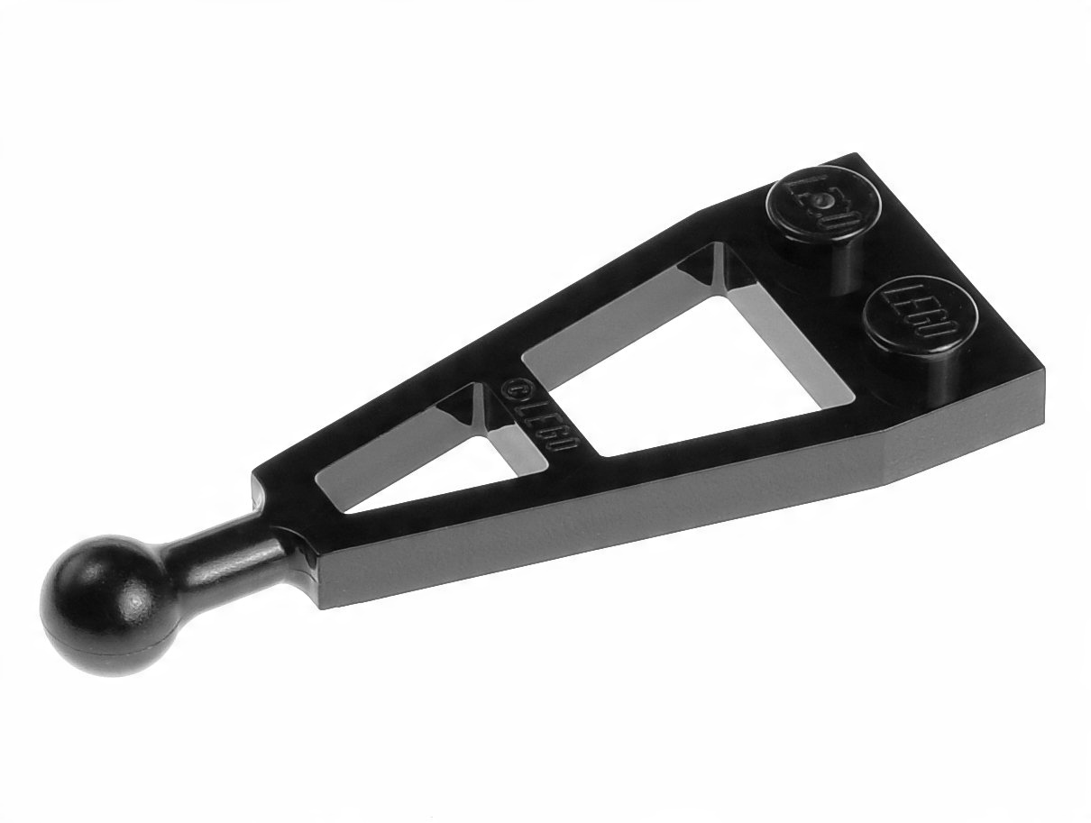 

Lego Płytka z zaczepem długim 1x2 2508 czarna