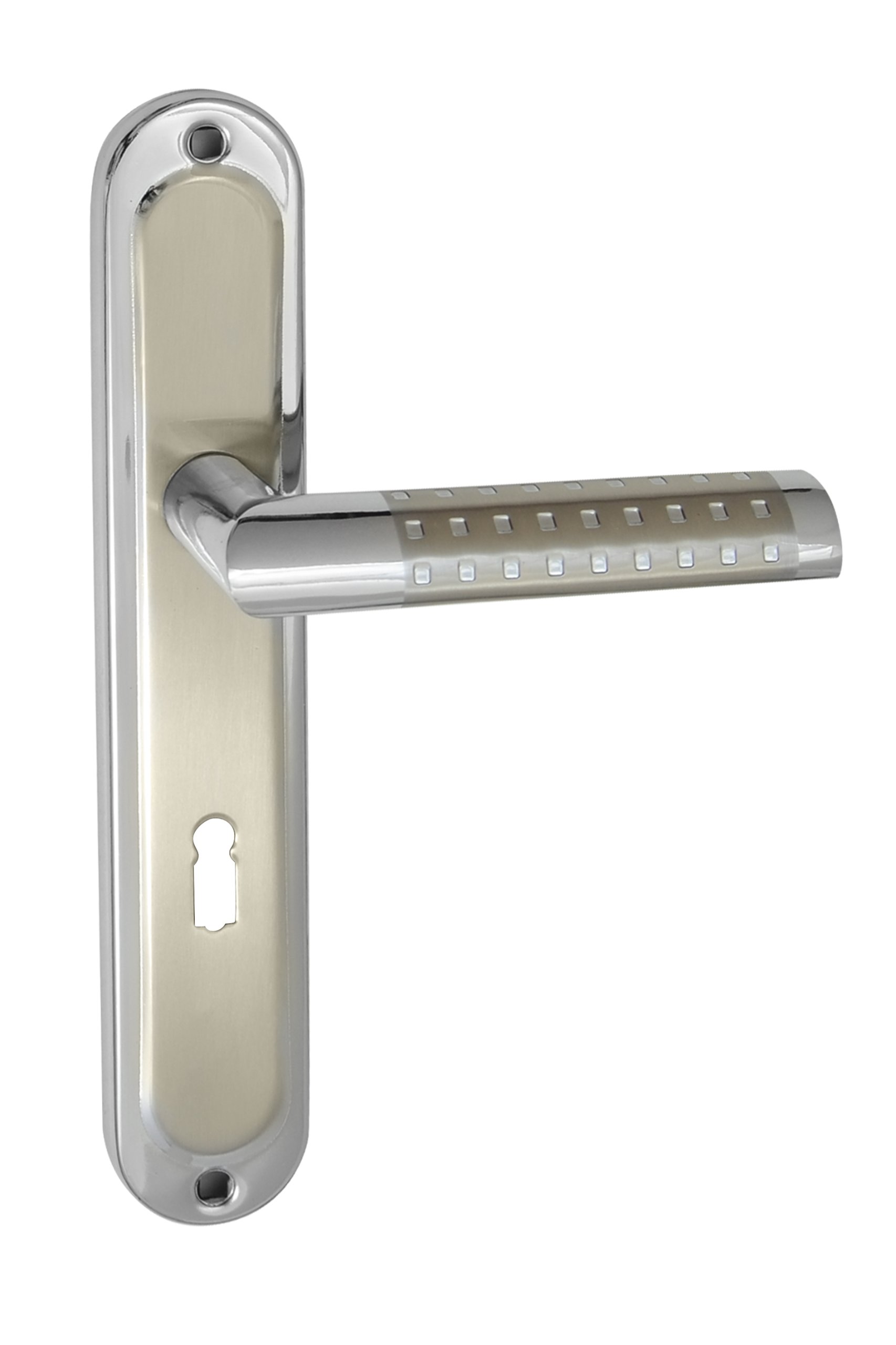 Ручка для двери GALAXY никель/хром 4 вида Обмен