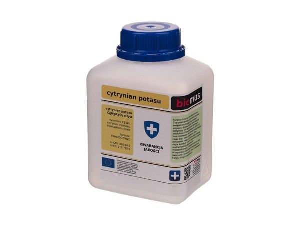 

Cytrynian Potasu Czysty Biomus 250g Potas