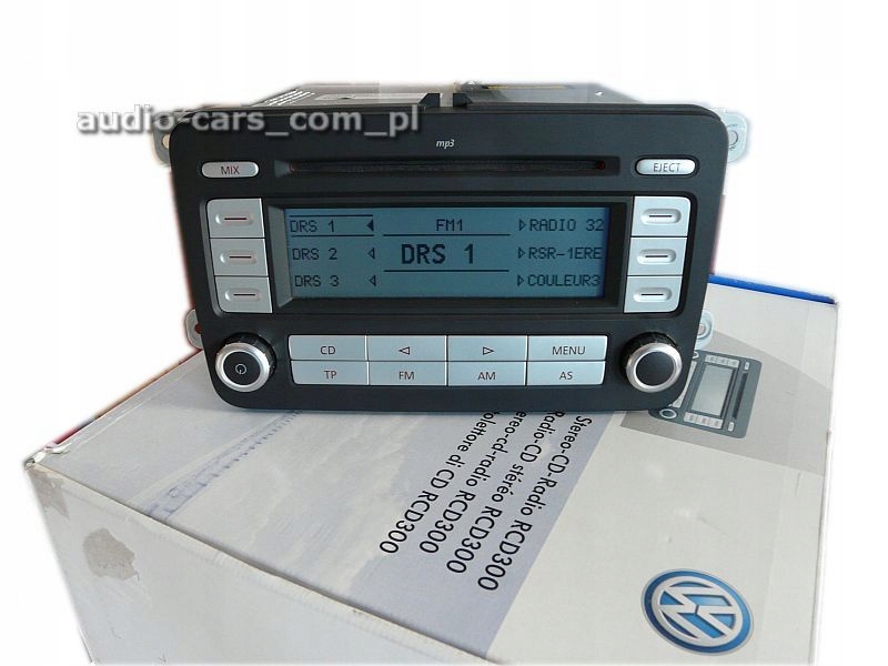RADIO VW RCD300 MP3 GOLF PASSAT CADDY TOURAN JETTA Złącza brak informacji
