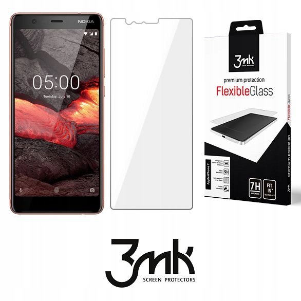 

Nokia 5.1 - Nietłukące szkło 7H 3mk FlexibleGlass