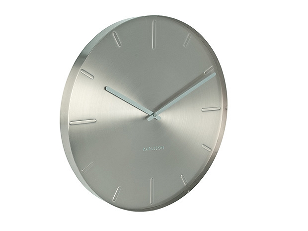 

Zegar ścienny Belt satin nickel by Karlsson