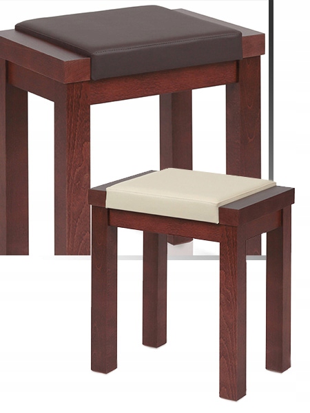 Taboret Linea miękki tapicerowany kuchenny ławka Kształt prostokąt