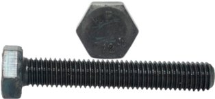 

M12x45 Śruby łeb 6-kątny 12.9 czarne Din 933 2szt.