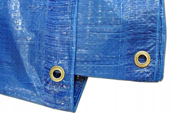 Plandeka Niebieska 4x8 Wzmacniana Długość 4 m