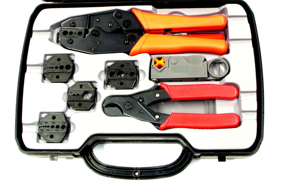 Zestaw zaciskarka szczęki Bnc Sma N Fme Uhf F