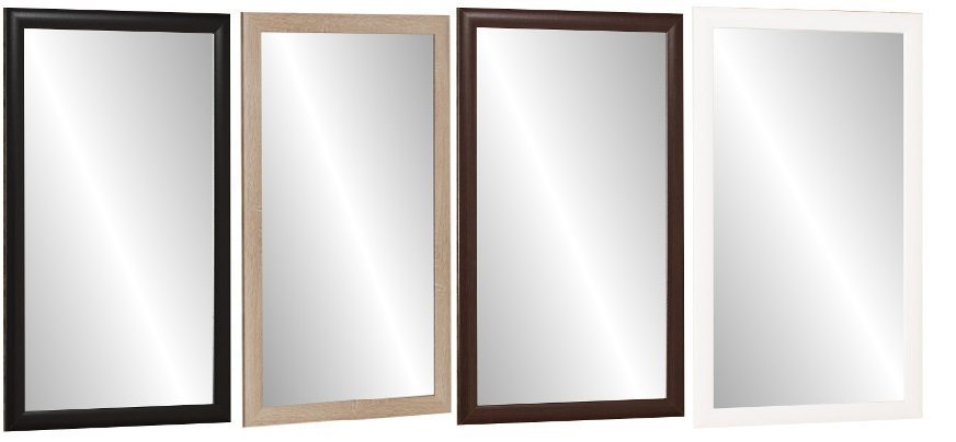

Lustro w ramie100x60 Dąb Sonoma Białe Wenge Czarne