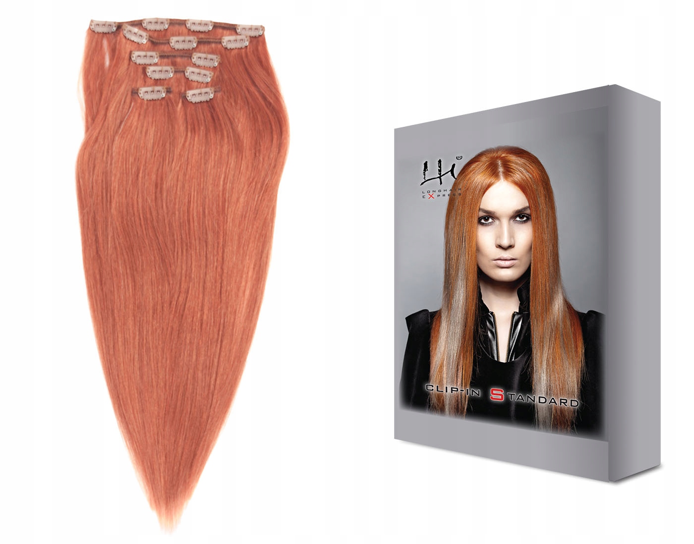 350 50-55 cm 6dílná sada přírodních vlasů