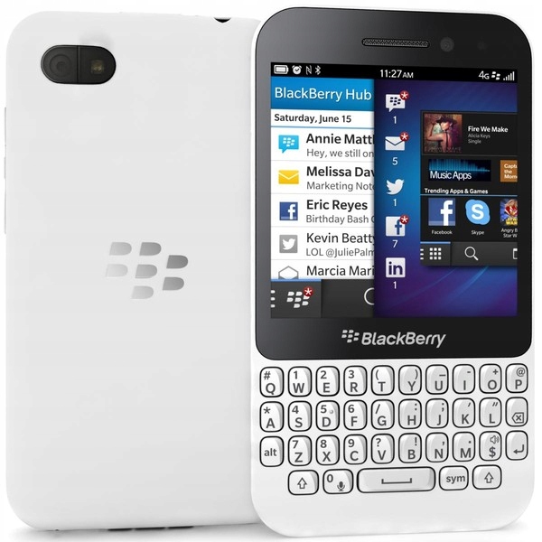 BLACKBERRY Q5 2 цвета черный цвет