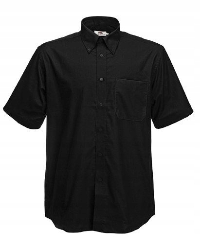 

Men Oxford Short Sleeve Shirt Black L