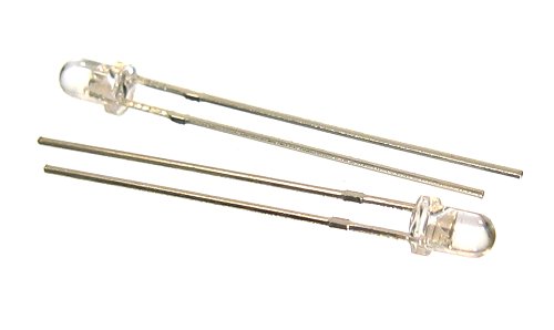Dioda LED 3mm 4,5cd niebieska klarowna - 5 sztuk