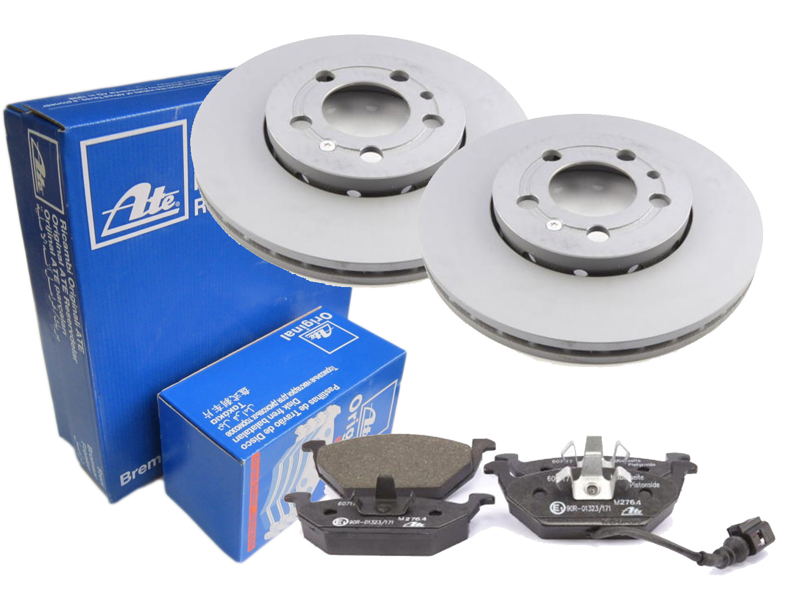 Диски + колодки ATE передня AUDI A3 8l1 A2 8z0 256