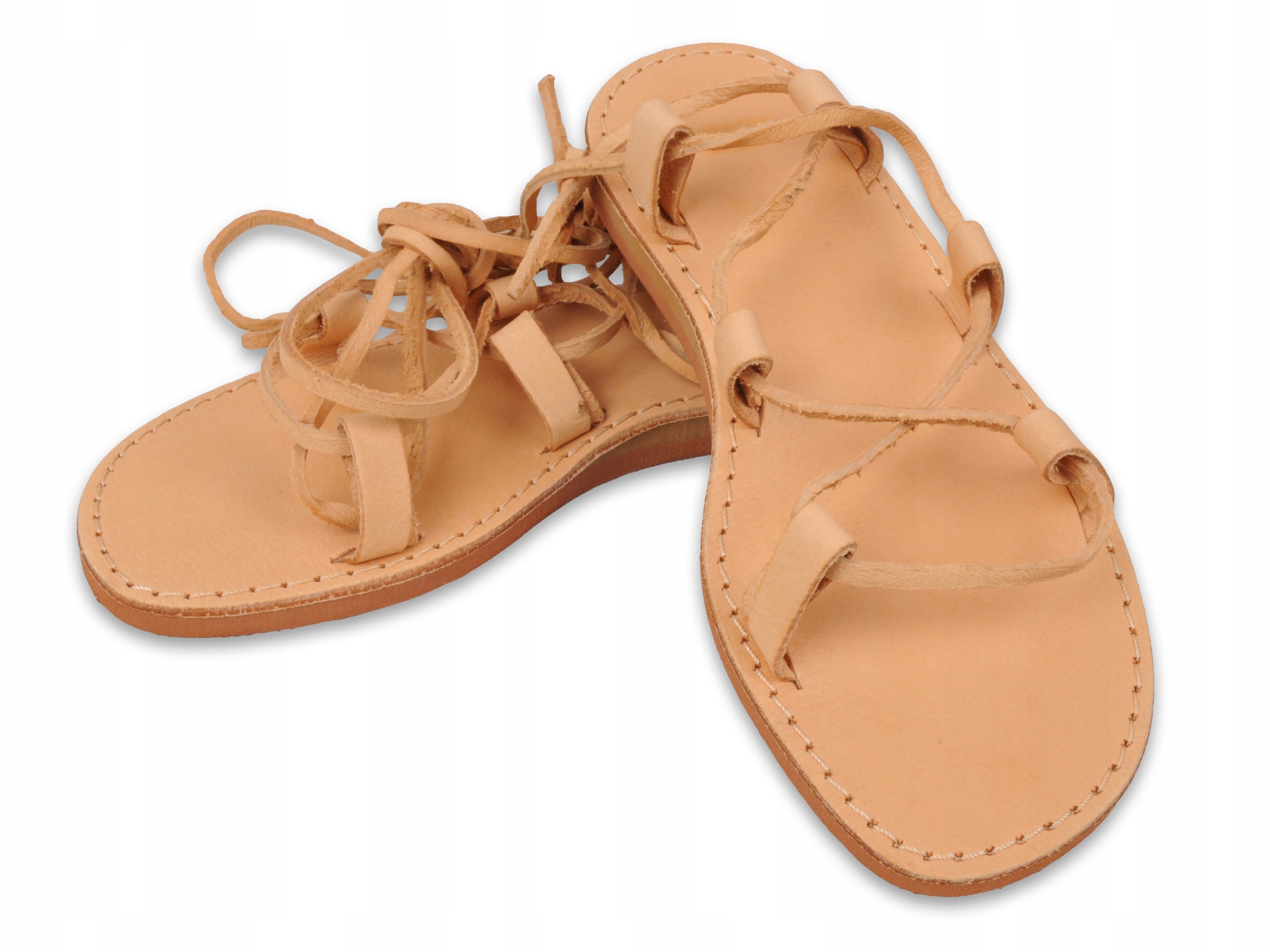 Sandały skórzane rzymki - Rzymianki - nr