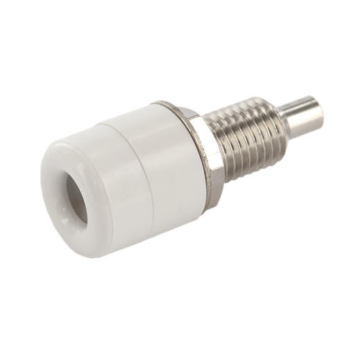 

Gniazdo Bananowe Telefoniczne 4MM Niklow. Białe