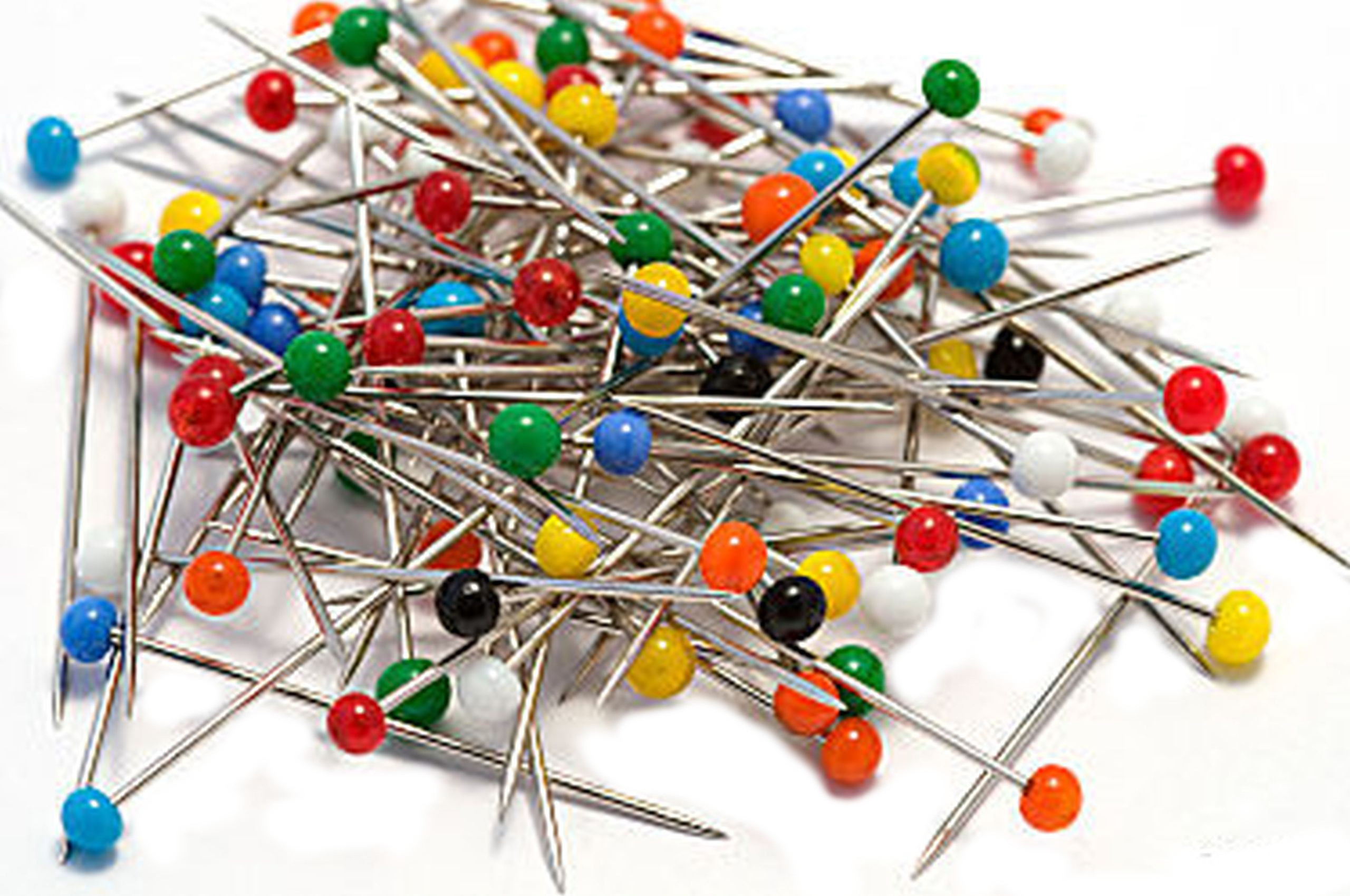 Špendlíky s barevnou hlavou 0,6x30 mm (0,5 kg