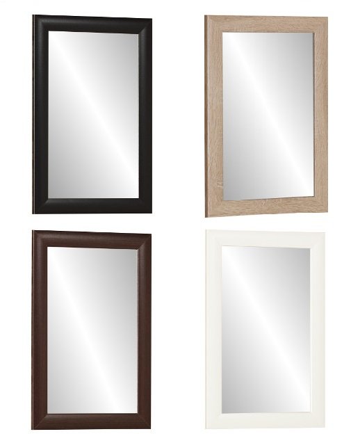 

Lustro w ramie 60X40 Sonoma Białe Wenge Czarne