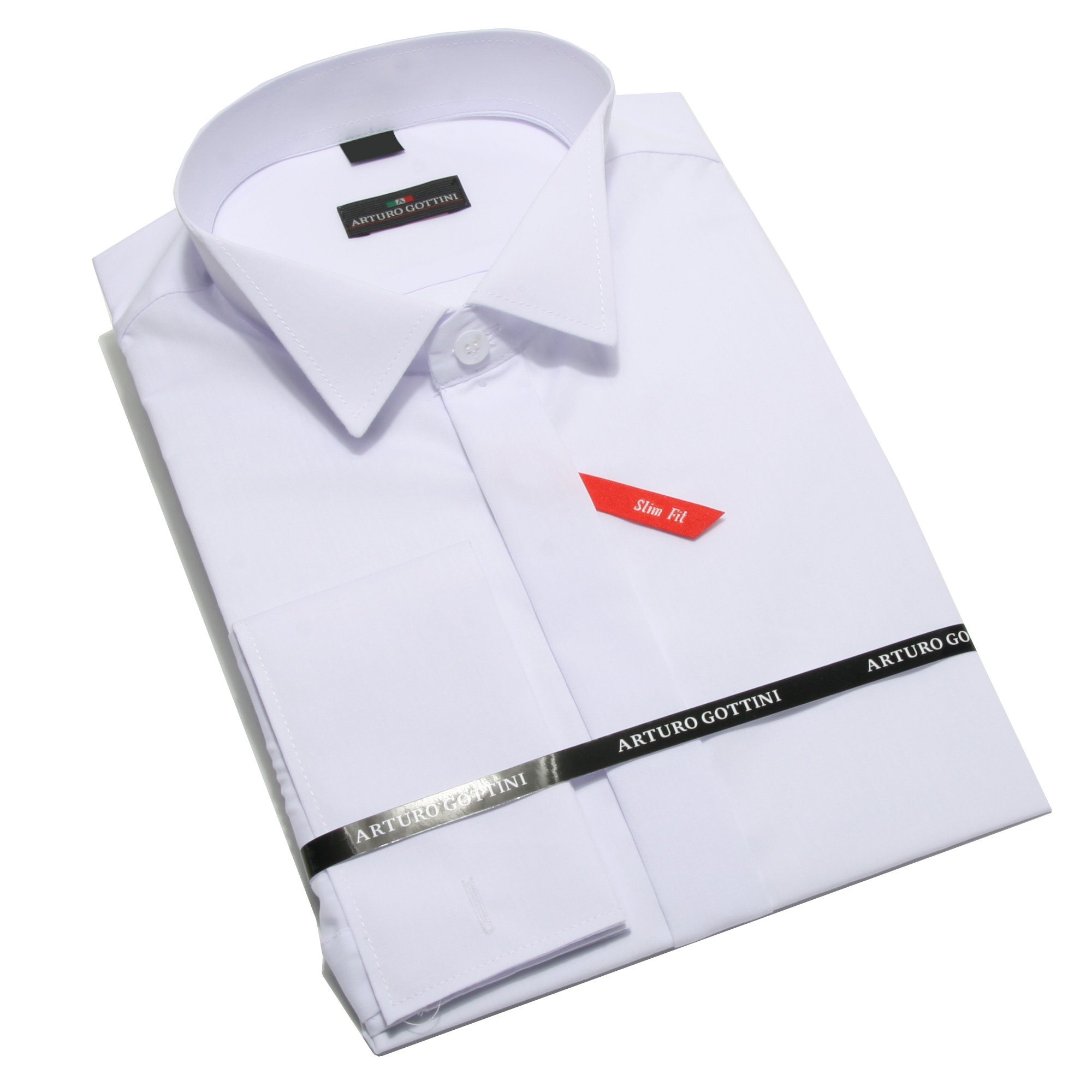 KOSZULA BIAŁA DO MUCHY 44 176-182 SLIM FIT