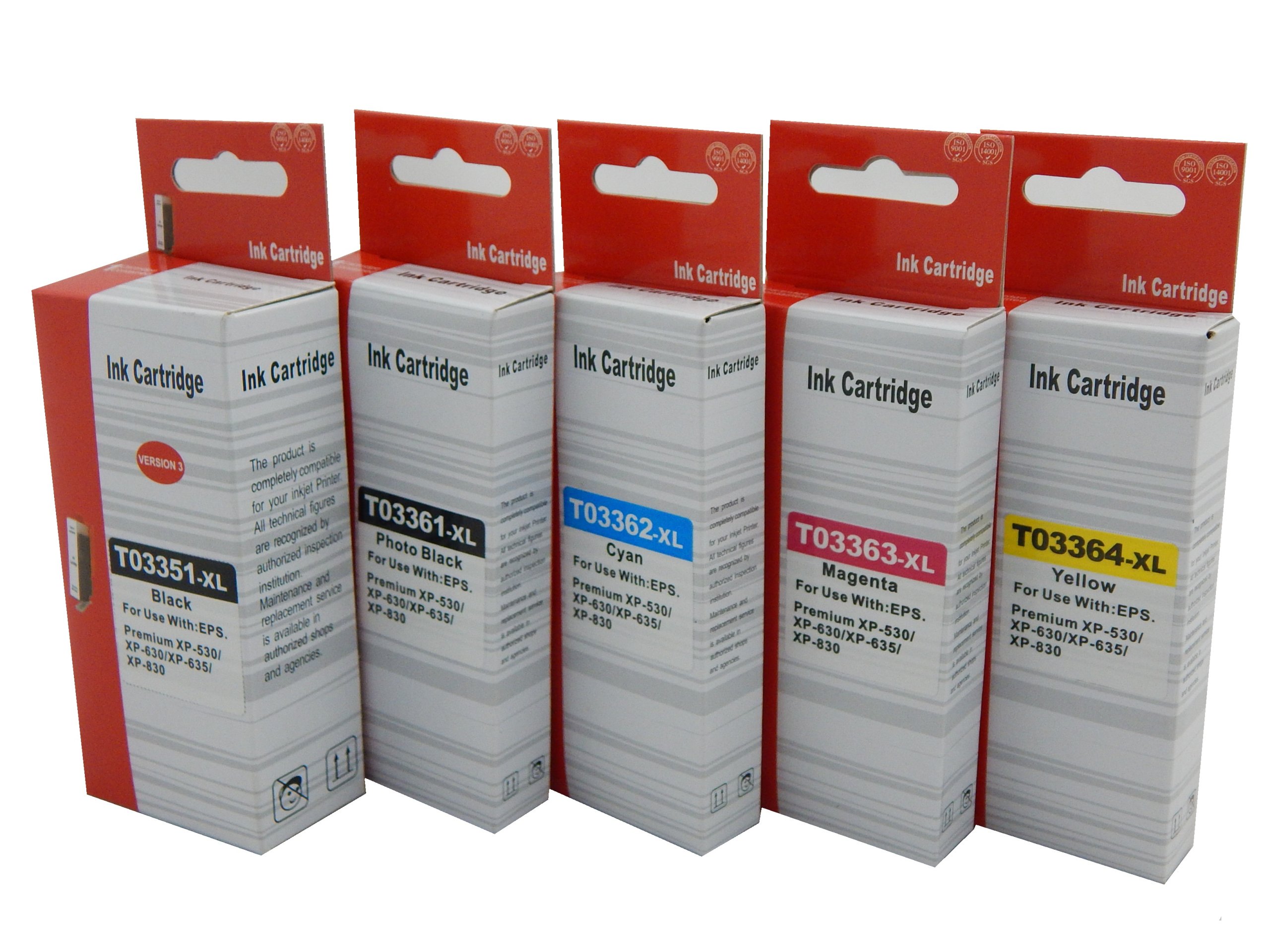 

5 X Tusz Epson T3351 T3361 T3362 T3363 T3364 33XL