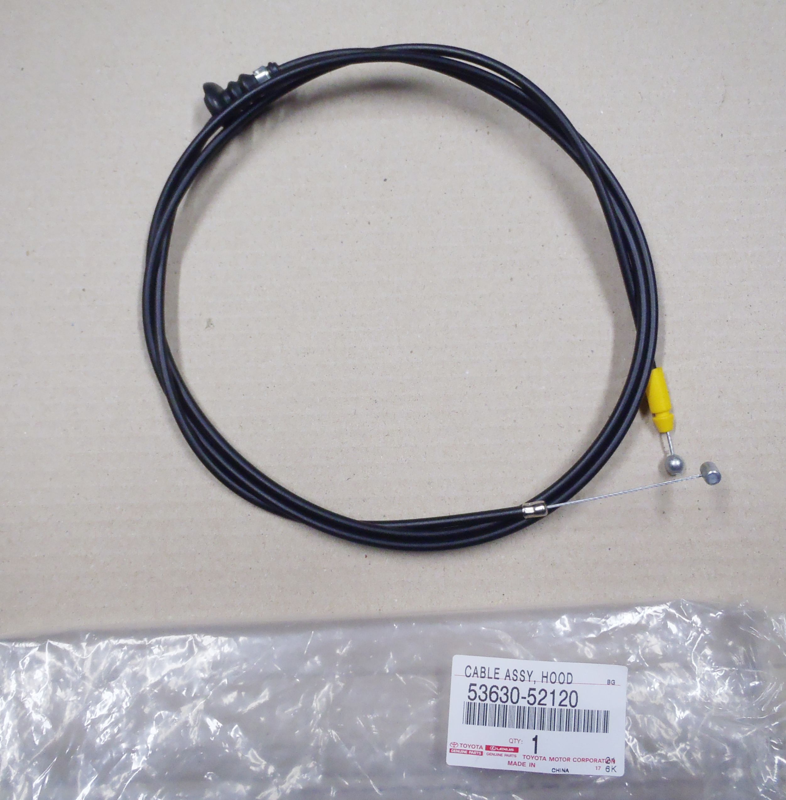 A53630-52120 - YARIS III 11-20 ТРОС КАПОТА КАПОТА