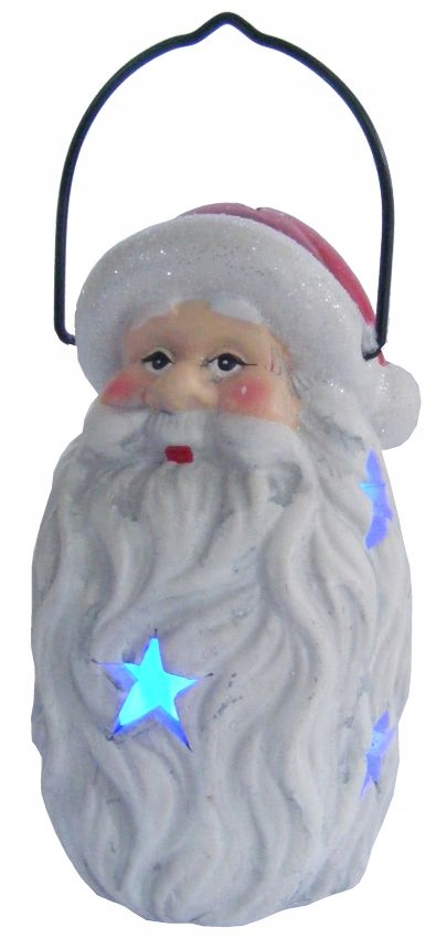 ŚWIECĄCA FIGURKA MIKOŁAJ LAMPION ŚWIĘTA 14CM Kod producenta 523090
