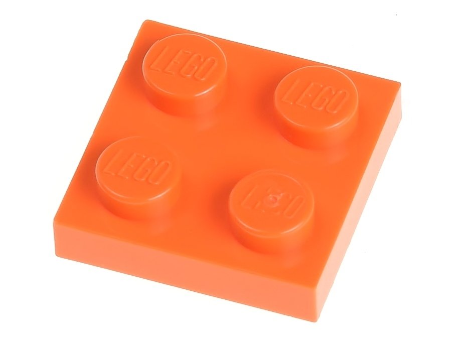 

Lego Płytka zwykła 2x2 3022 pomarańczowa 4 szt.