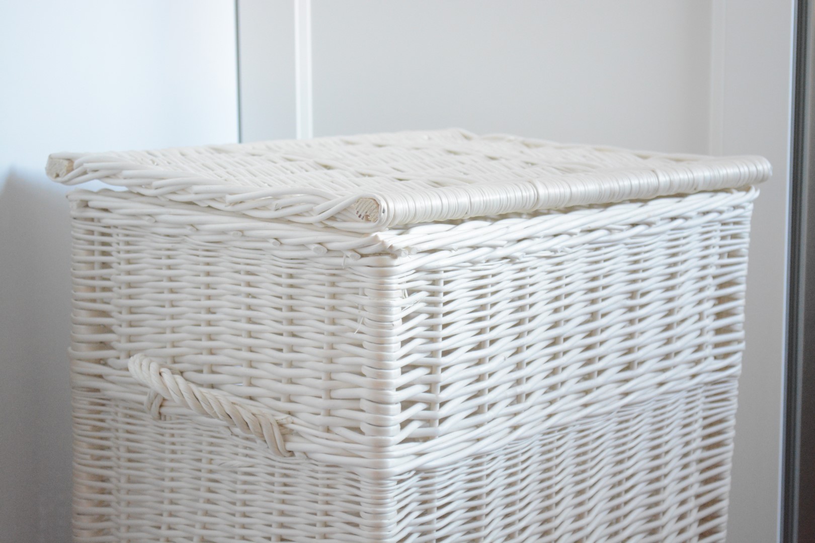 KOSZ WIKLINOWY BIAŁY kufer PROSTOKĄTNY DUŻY Marka inna