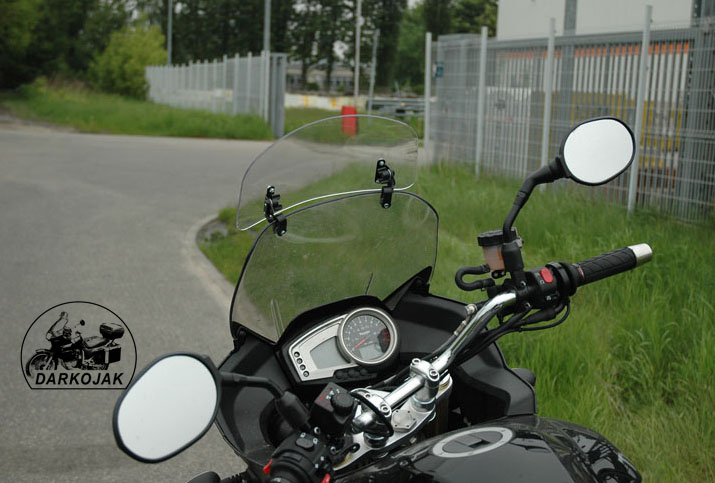 Deflektor motocyklowy szyba owiewka DARKOJAK 30x17