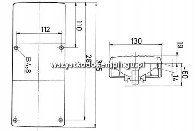 Lampa Tylna Do Przyczepy Tabbert Knaus Hobby Jokon Brand Jokon