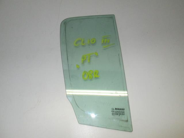 SZYBA DRZWI PRAWY TYŁ MAŁA RENAULT CLIO III Strona zabudowy tył - prawa