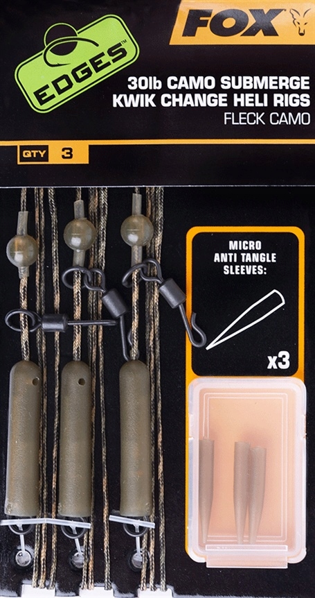 

Zestaw Submerge Camo Heli Rig Kwik Change 30lb Fox