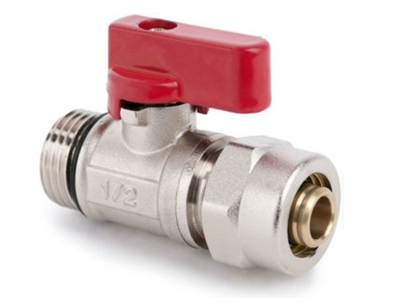 

Zawór Kulowy Nyplowy Mini 1/2' Złączka Pex 16 Cz
