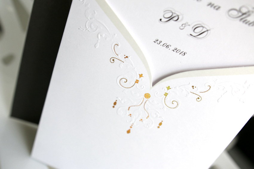 ZAPROSZENIA ŚLUBNE DWUSTRONNE MR & MRS NA ŚLUB Zdobienie brak