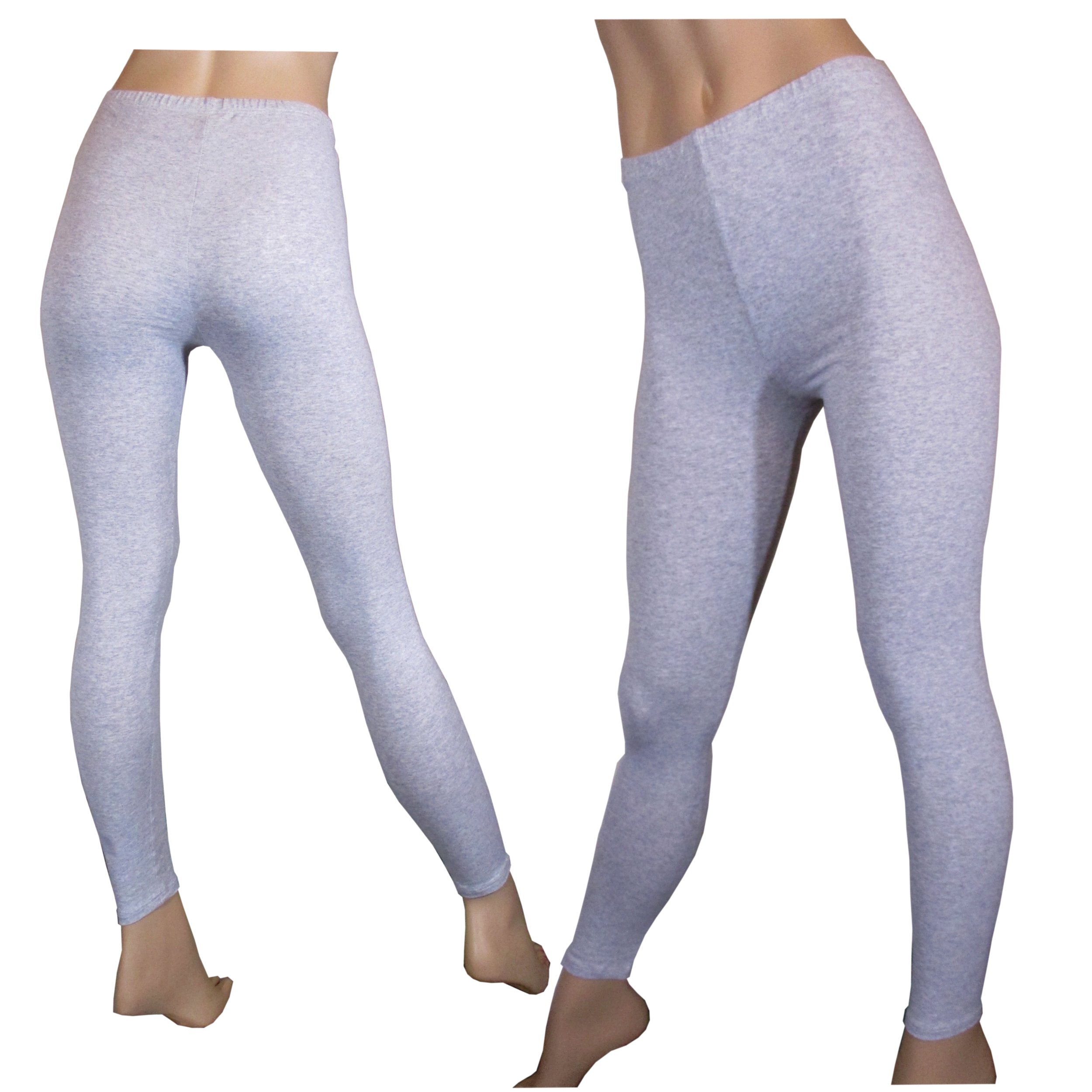 

Legginsy getry szare melanż długie XXXL bawełniane