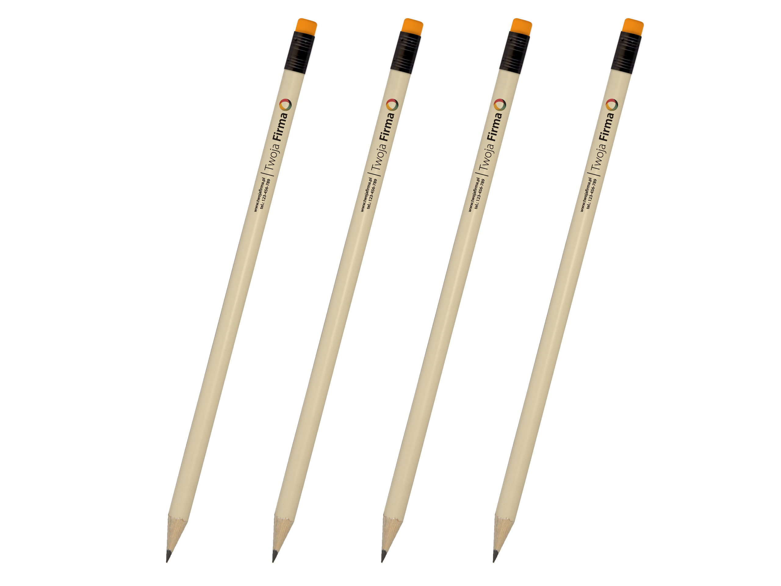 Reklamné ceruzky s farebnou tlačou Eraser 100SZ 48h