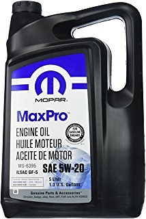 5W20 Mopar MAXPRO GF-5 API CHRYSLER MS-6395 5L