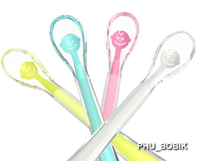 @MIĘKKA SILIKONOWA ŁYŻECZKA DLA DZIECI ŁYŻKA 4 KOL Marka Babyono