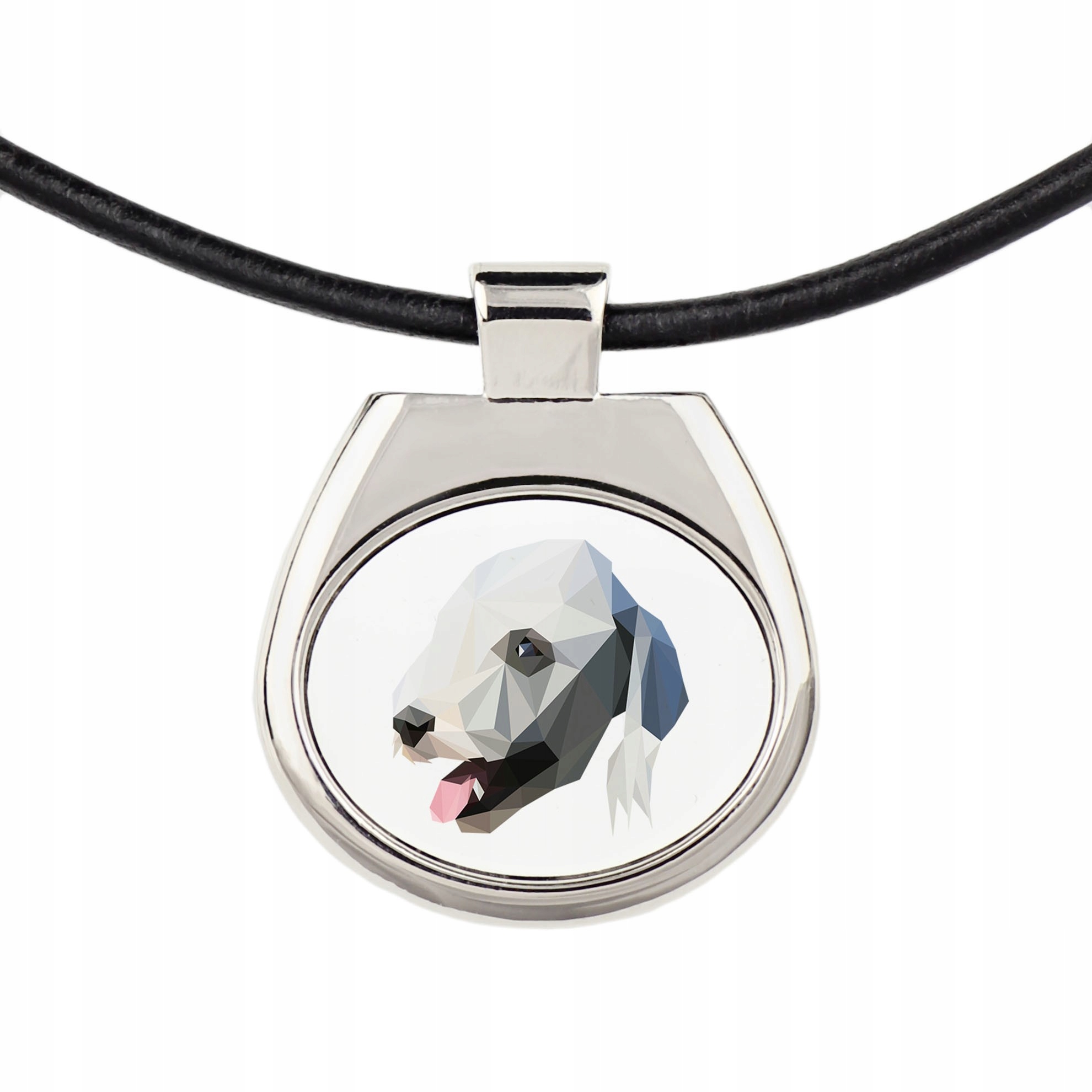 

Bedlington Terrier Naszyjnik Pies geometryczny