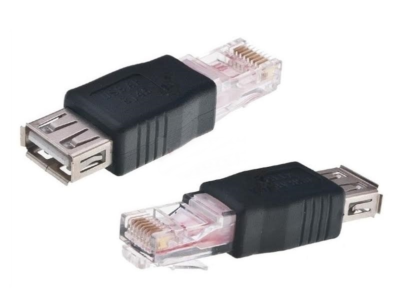 

Adapter Przejściówka Usb do RJ45 gniazdo wtyk